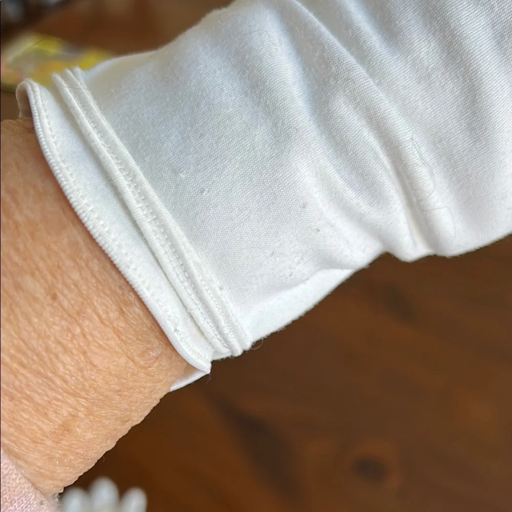 Vintage Chic White Cloth Gloves